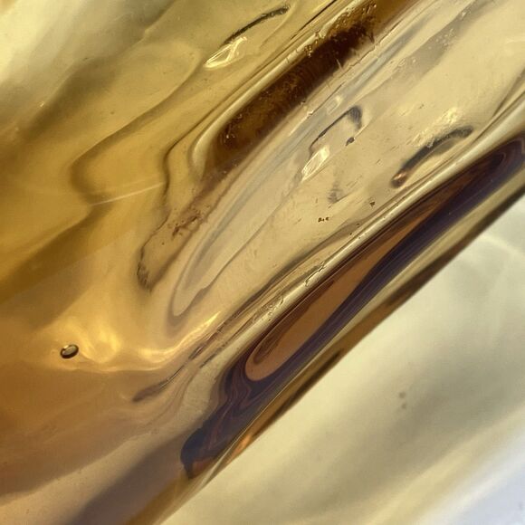 Vtg Amber Glass Pitcher Fostoria Mesa approx 7.5" tall - Picture 7 of 11